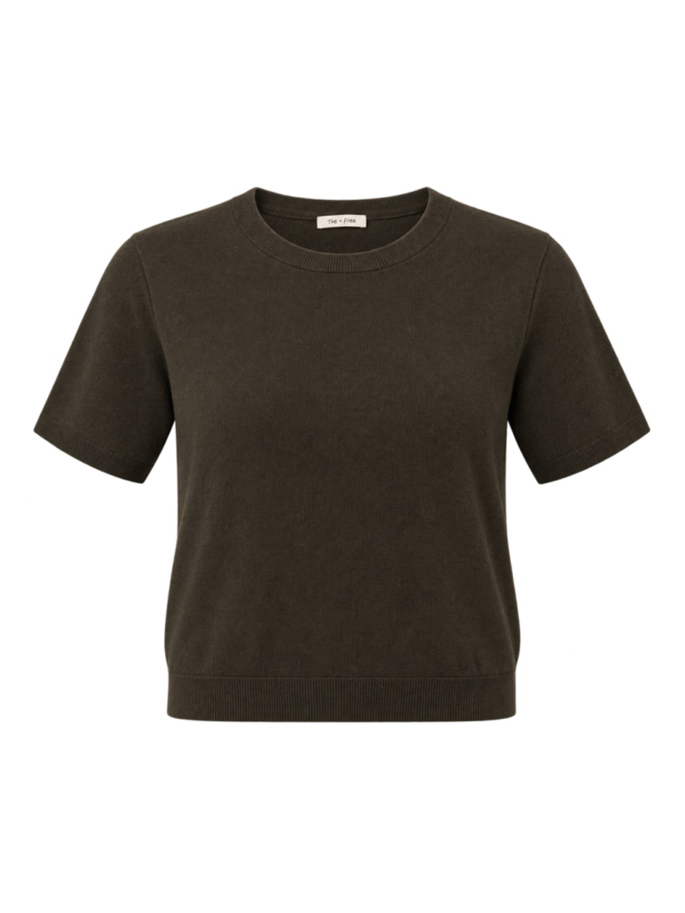 Women's Tea n Rose Short Sleeve Knit Tee Olive Size M
317